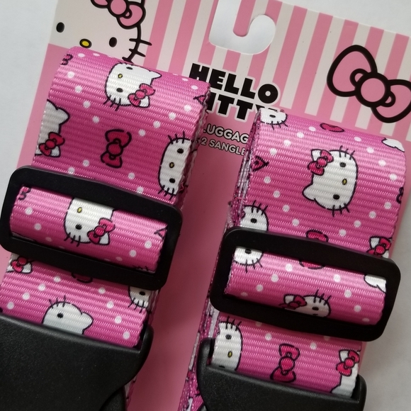 ❗Hello Kitty Pink Luggage Straps Set❗ - Picture 1 of 6